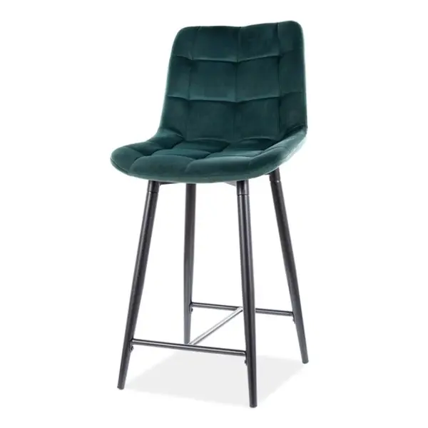 Scaun de bar HILDA H60 CM - Verde