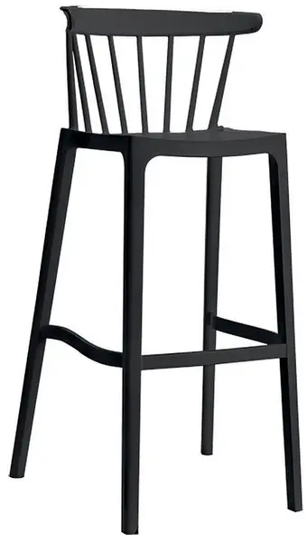 Scaun de bar Horecano - Aspen, negru