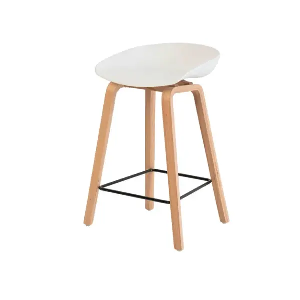Scaun de bar JARSO H68 CM - Alb