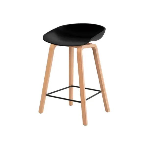 Scaun de bar JARSO H68 CM - Negru