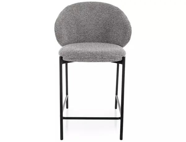 Scaun de bar Kioto H-2 gri 254 / negru mat