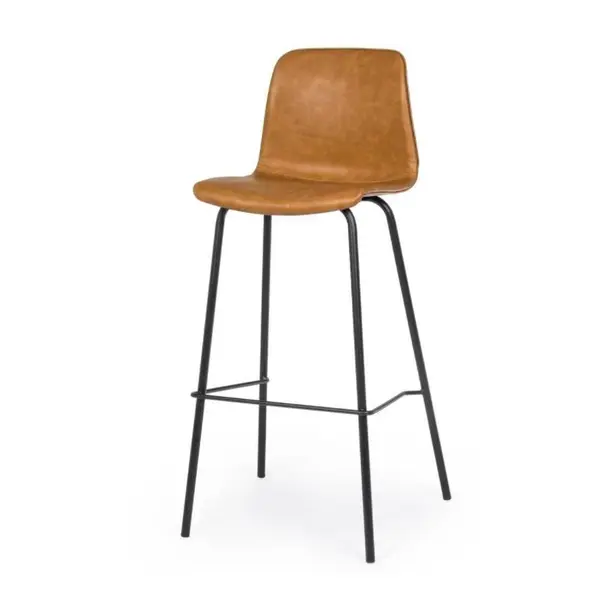 Scaun de bar KYRA BROWN VINTAGE H75 CM - Maro