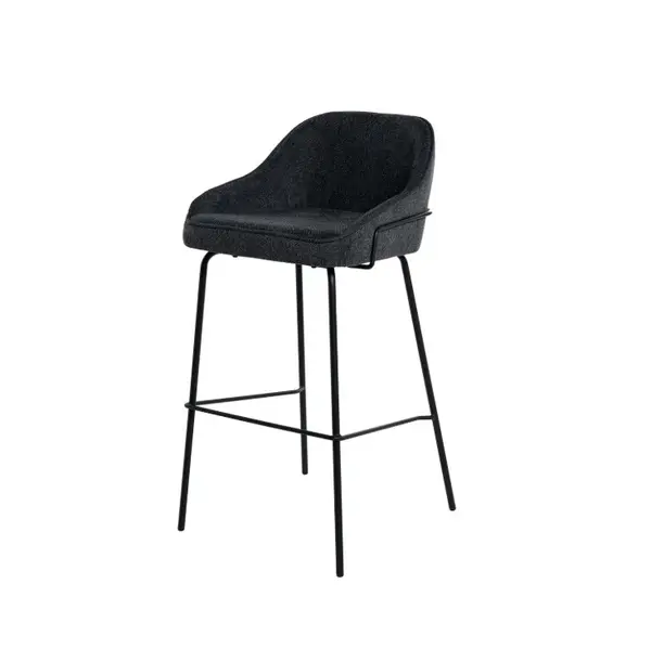 Scaun de bar LAINIS H77 CM - Gri inchis