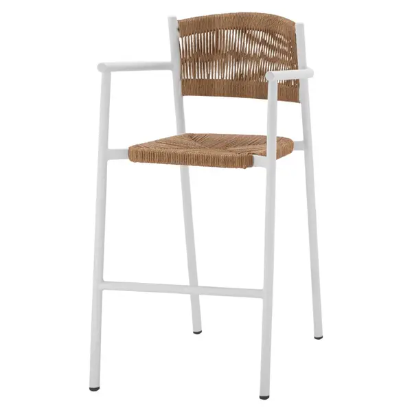 Scaun de bar LAURA H70 CM - Alb