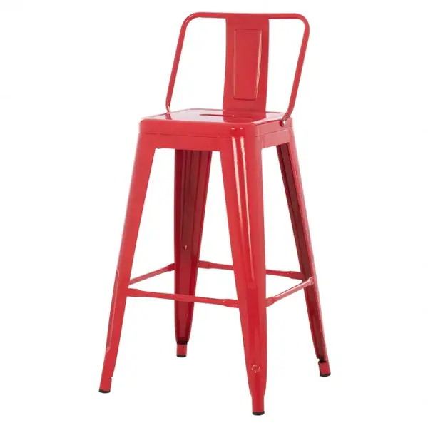 Scaun de bar MEDIUM H67 CM - Rosu