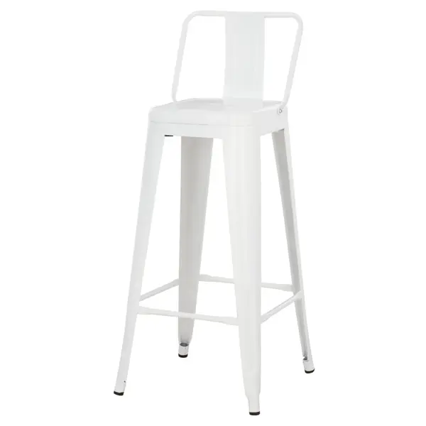 Scaun de bar MEDIUM MATT H77 CM - Alb