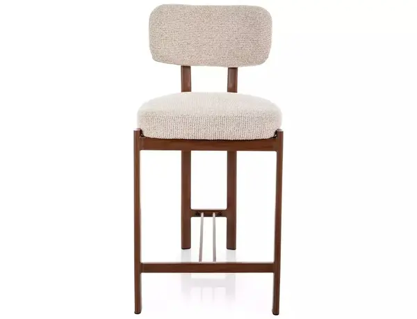 Scaun de bar Misaki H-2 bej deschis 255 / nuc