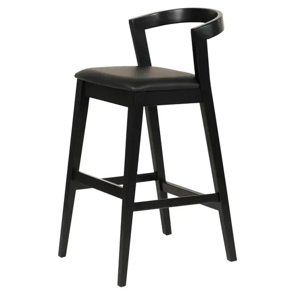 Scaun de bar NAOVA H77 CM - Negru