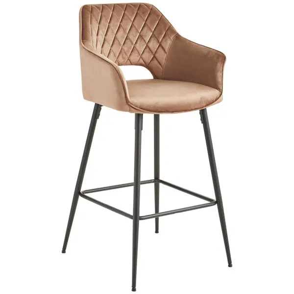 Scaun De Bar, negru, taupe