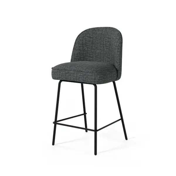Scaun de bar NERCON H65 CM - Gri inchis