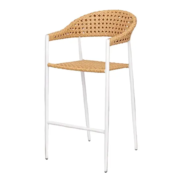 Scaun de bar NIEVE H 72CM - Alb