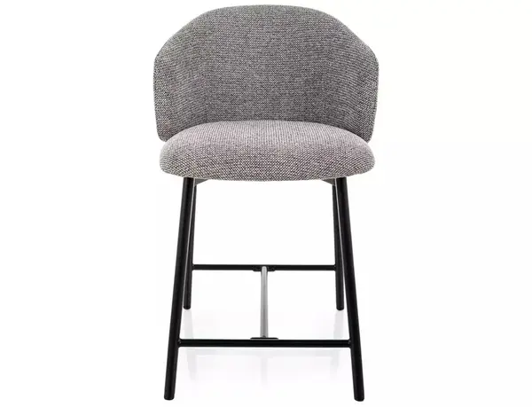 Scaun de bar Osaka H-2 gri 254 / negru mat