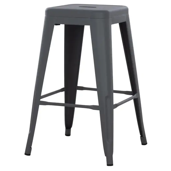 Scaun de bar PARISIAN MATT H67 CM - Grey