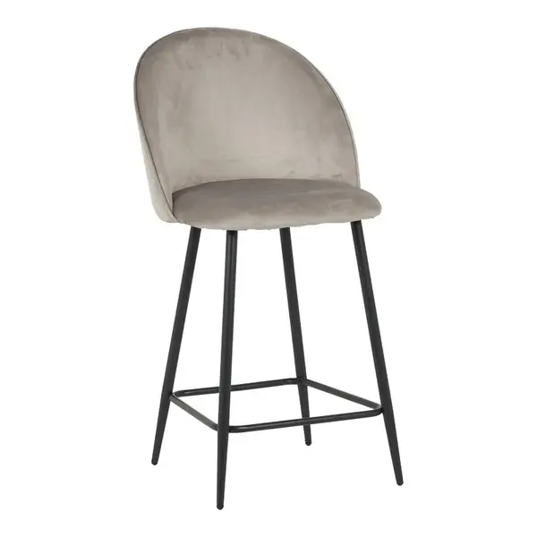 Scaun de bar Perch Gri 50x43x99 cm