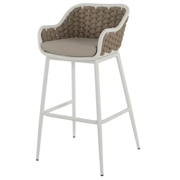 Scaun de bar PIRSON ROPE H82 CM - Beige