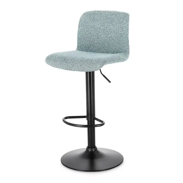 Scaun de bar RAFAEL BLACK H60/81 CM - Albastru