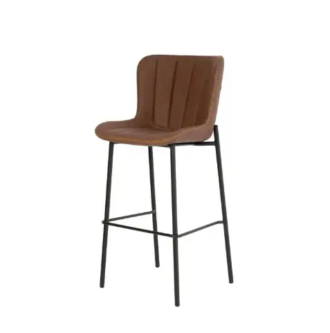 Scaun de bar RAILEY H80 CM - Maro
