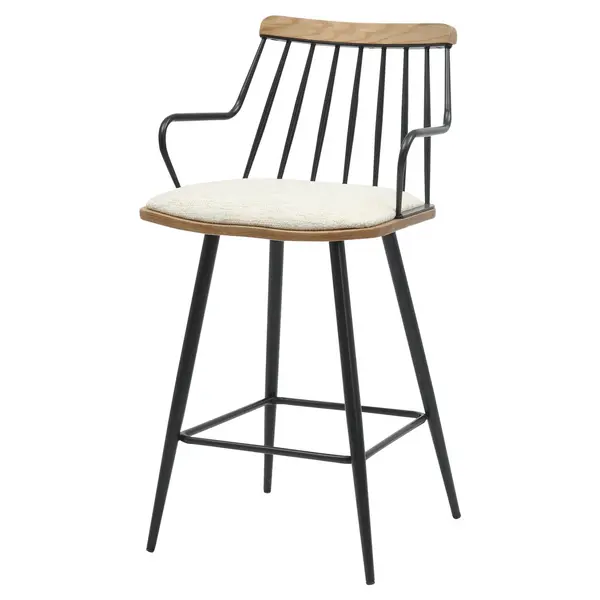Scaun de bar RIONA H56 CM - Cream