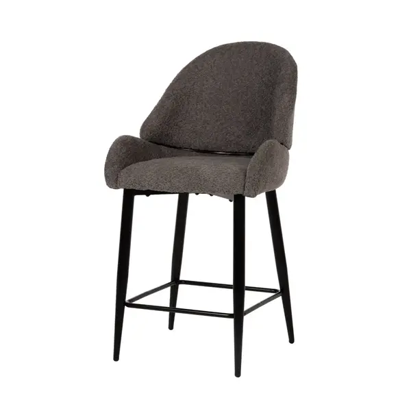 Scaun de bar ROKAS BOUCLE H64 CM - Grey