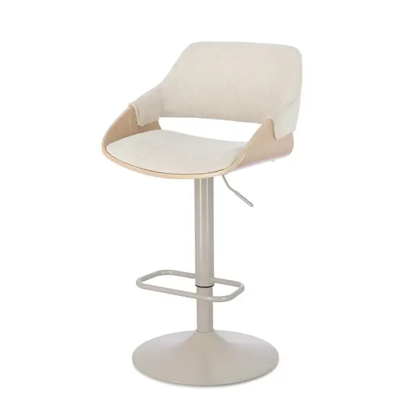 Scaun de bar ROXANNE MOON H62/83 CM - Cream