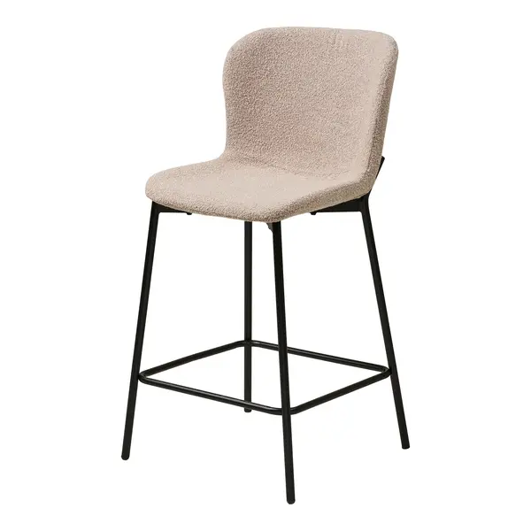 Scaun de bar RUST BOUCLE H65 CM - Beige