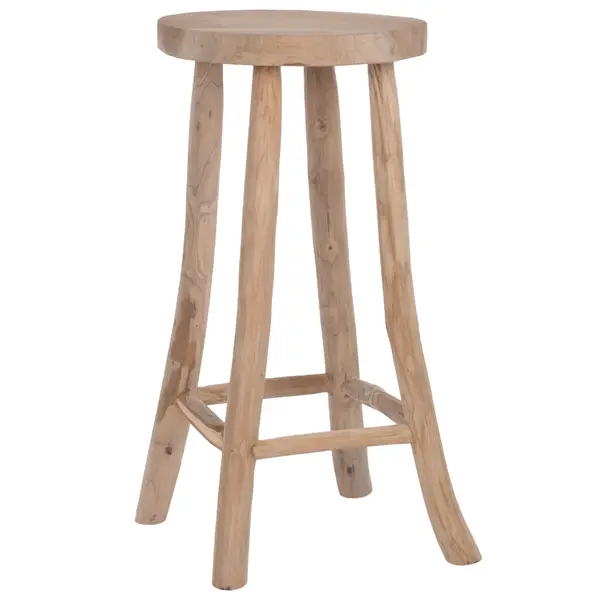 Scaun de bar SKALIA WOOD H71 CM - Lemn
