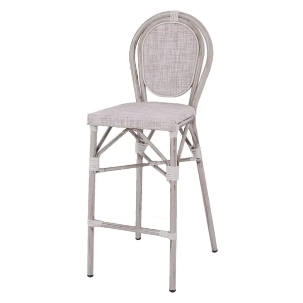 Scaun de bar SOLARE H75 CM - Alb