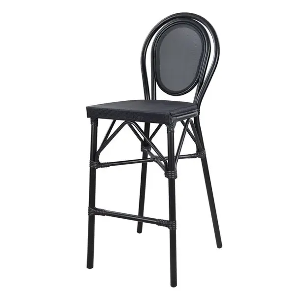 Scaun de bar SOLARE H75 CM - Negru