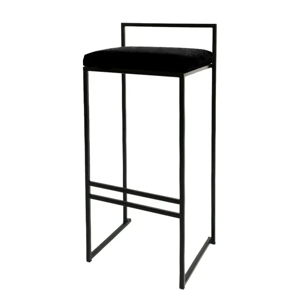Scaun de bar STILL MAD H75 - Negru