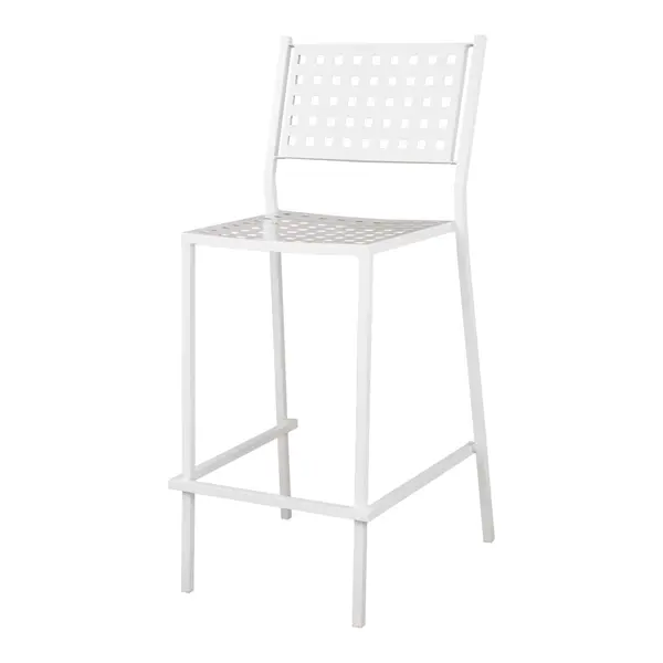 Scaun de bar TETRAL H76 CM - Alb