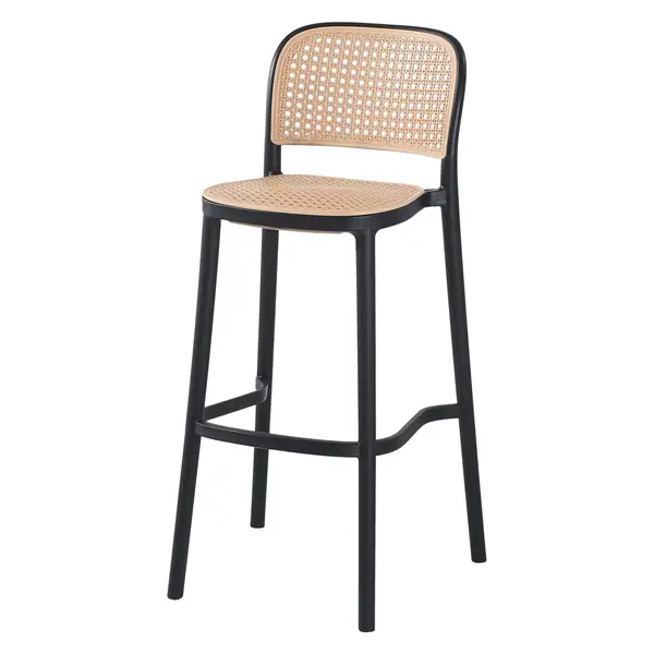 Scaun de bar TUCUMAR H76 CM - Negru