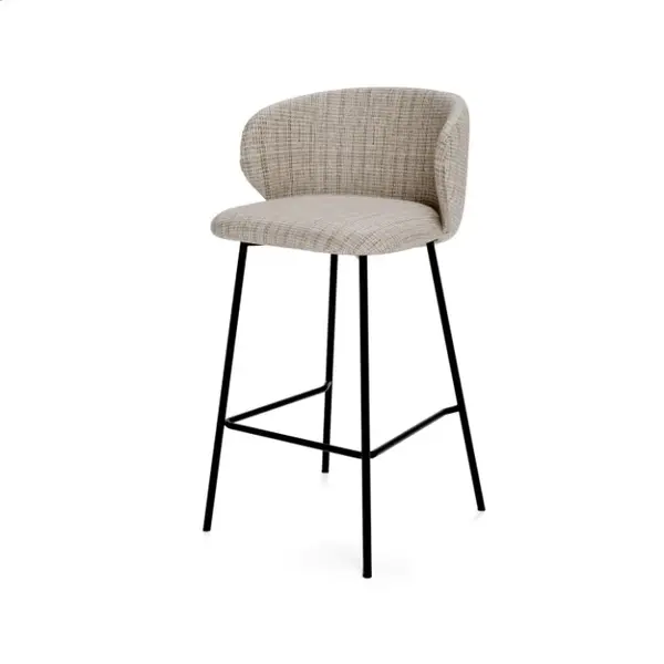 Scaun de bar TULVA H66 CM - Taupe