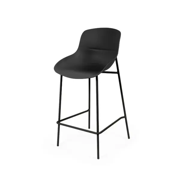 Scaun de bar VAIAN UNI H66 CM - Negru