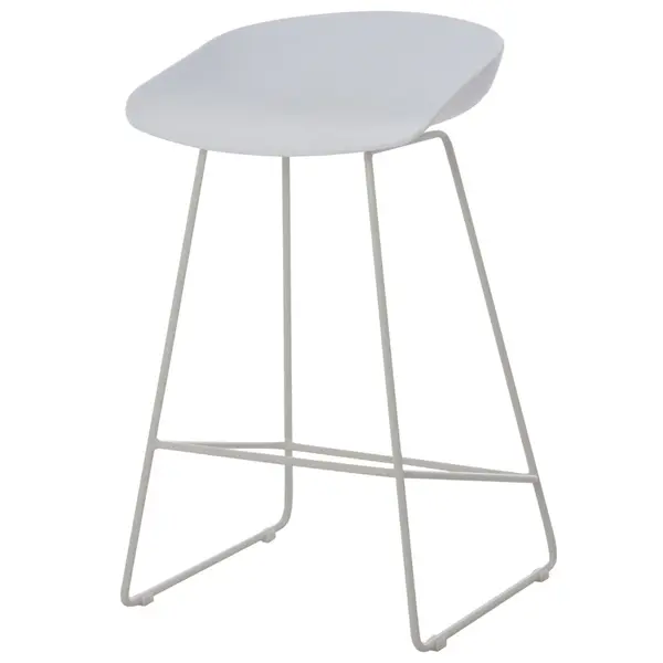 Scaun de bar ZAFERA H64 CM - Alb