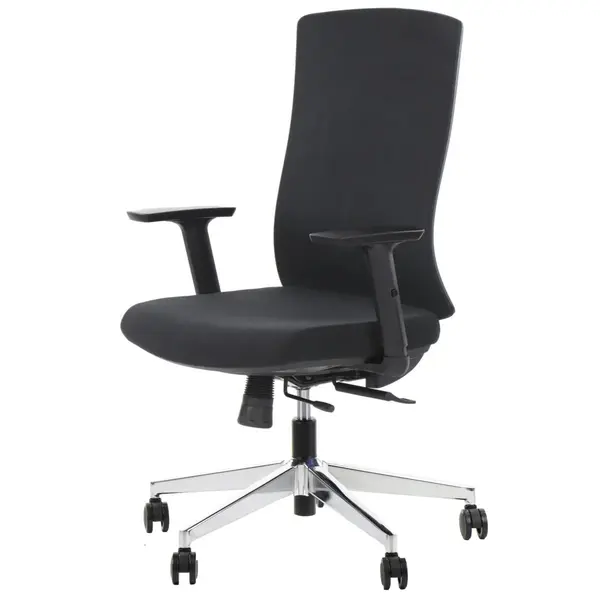 Scaun de birou ALICANTO CHROME - Negru