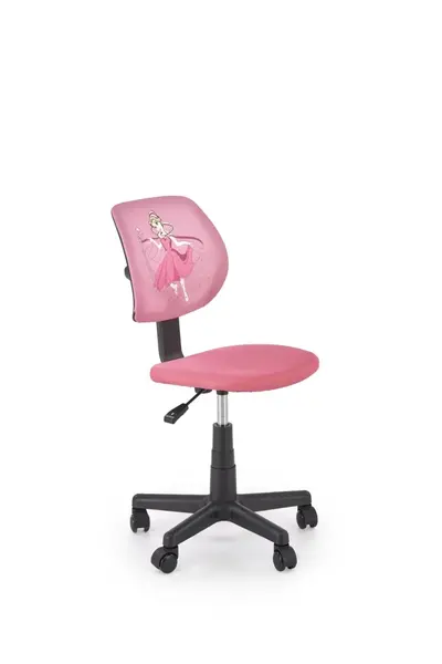 Scaun de birou copii Bin Go roz H90 cm