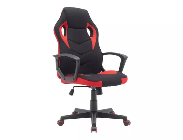 Scaun de birou Dakar negru/rosu