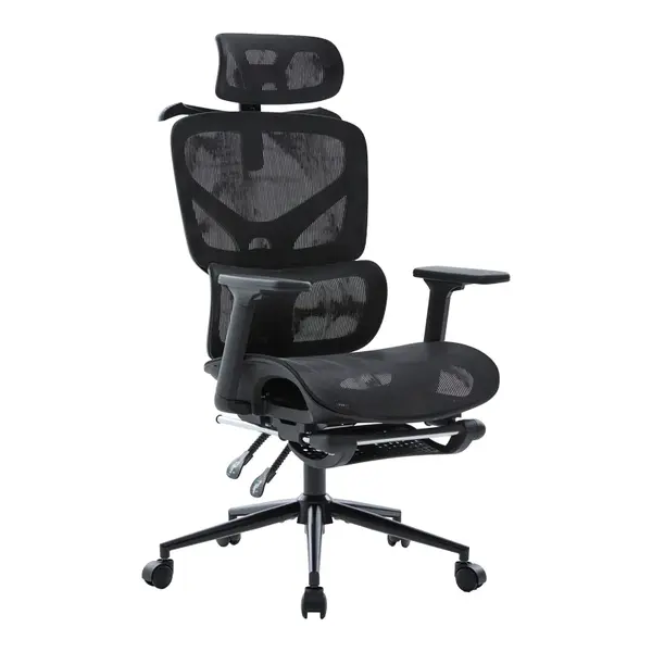 Scaun de birou directorial Vigo, Negru, 52x70x124 cm