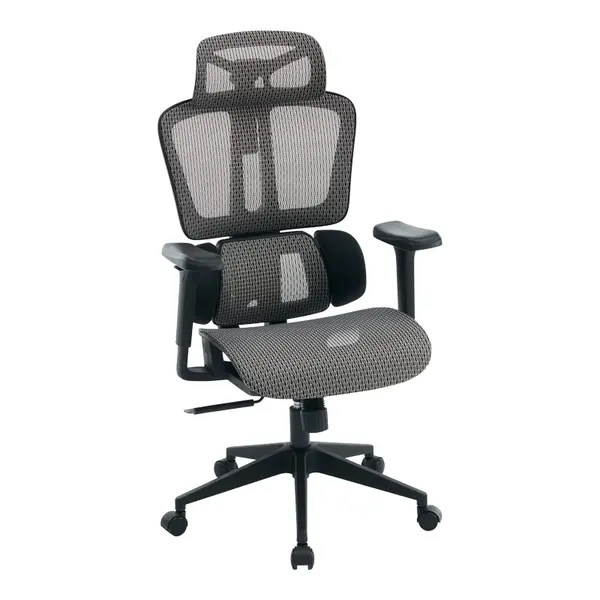 Scaun de birou, ErgoFlow, Negru, 73x64x135 cm