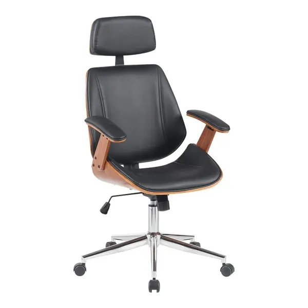 Scaun de birou Fetseno Negru 53x56x123.5 cm