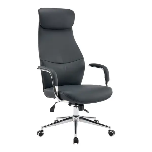 Scaun de birou manager Ferka pakoworld negru pu 64x71x120-128cm Scaun de birou manager Ferka pakoworld negru pu 64x71x120-128cm