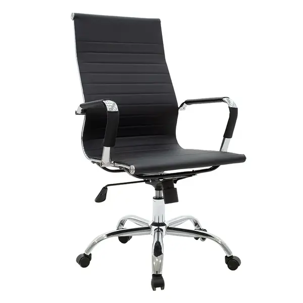 Scaun de birou Manager Valter pakoworld negru pu 55.5x58x108cm Scaun de birou Manager Valter pakoworld negru pu 55.5x58x108cm