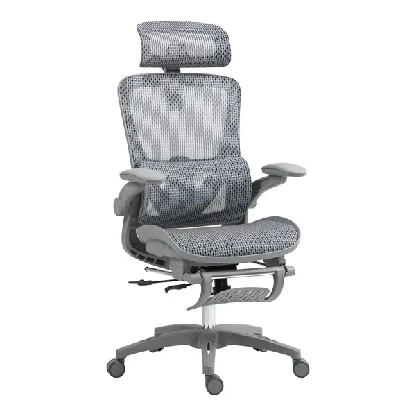 Scaun de birou manager Zenyk plasa, Alb, 63x70x126 cm