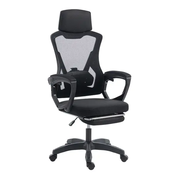 Scaun de birou pentru manager cu bancheta Meton pakoworld plasa negru 48x60x118-128cm Scaun de birou pentru manager cu banchetă Meton pakoworld plasa negru 48x60x118-128cm