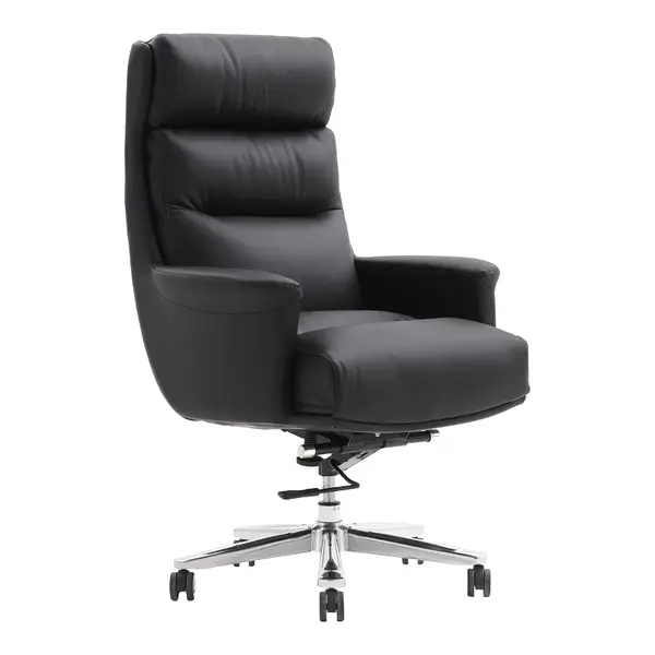 Scaun de birou pentru manager Nagal, neagra, 71x73x117-123 cm