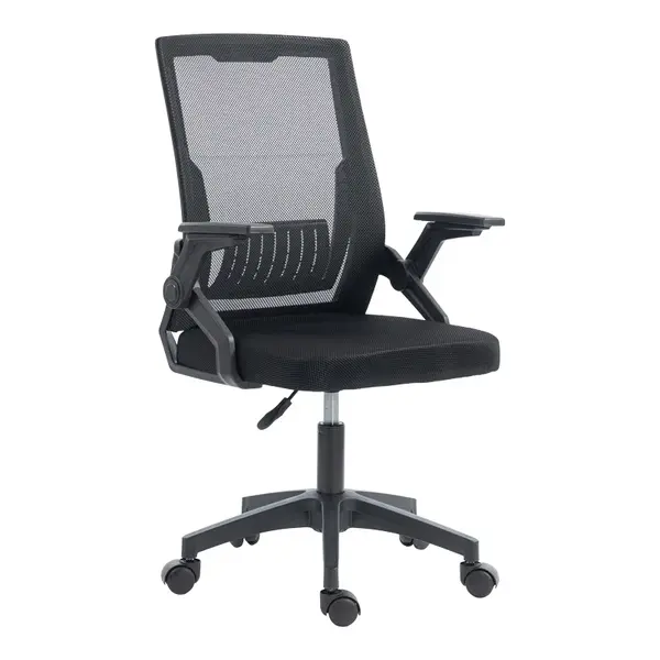 Scaun de birou, Penza, Negru, 58x48x102 cm