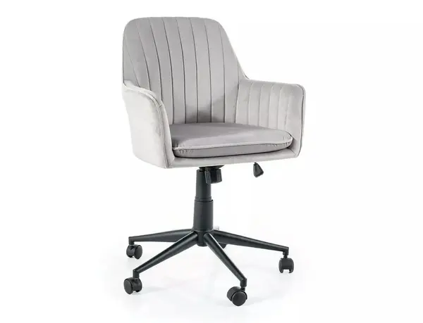 Scaun de birou Q-886 velvet gri deschis Blu03