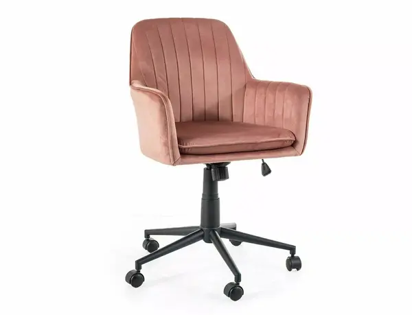 Scaun de birou Q-886 velvet roz antic Blu52