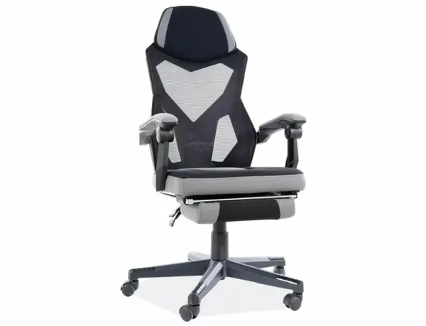 Scaun de birou Q-939 negru/gri