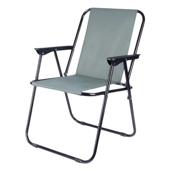 Scaun de Camping Pliabil, 54 x 44.5 x 72.5 cm, Gri